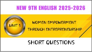 Unit 5 Women Empowerment through Entrepreneurship